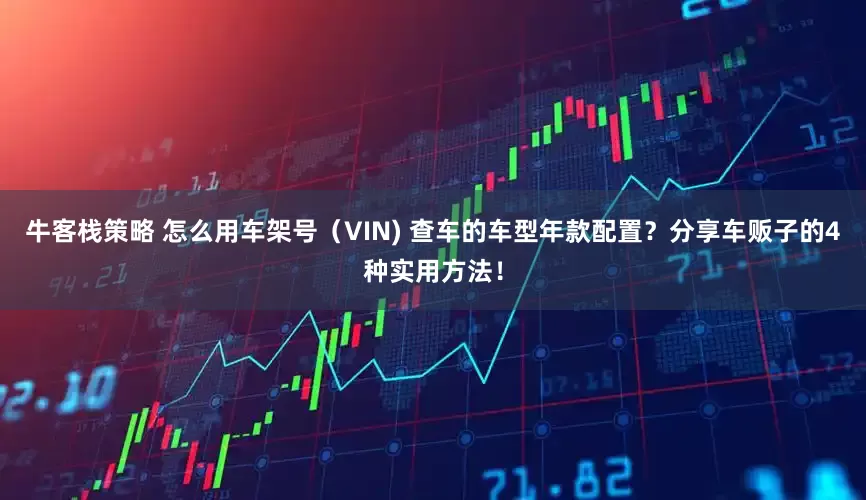 牛客栈策略 怎么用车架号（VIN) 查车的车型年款配置？分享车贩子的4种实用方法！