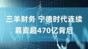 三羊财务 宁德时代连续募资超470亿背后